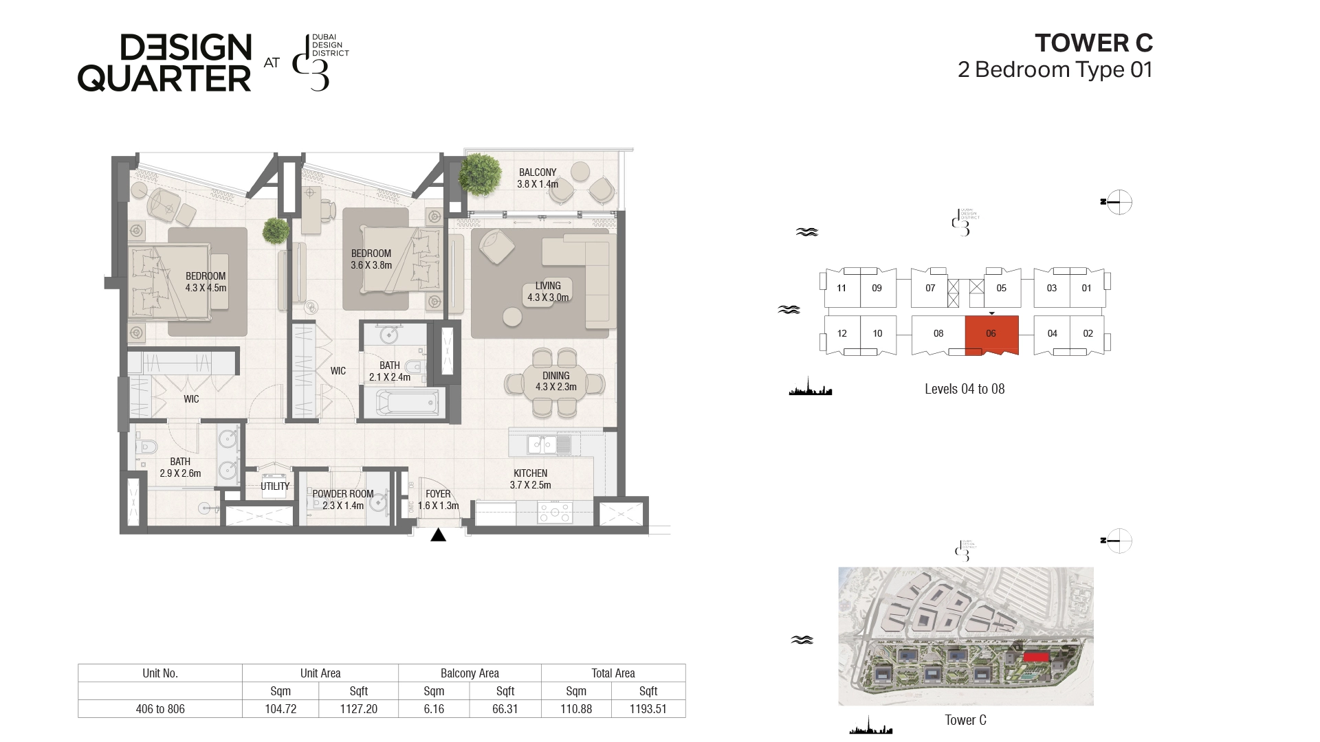 2 BR - Type B